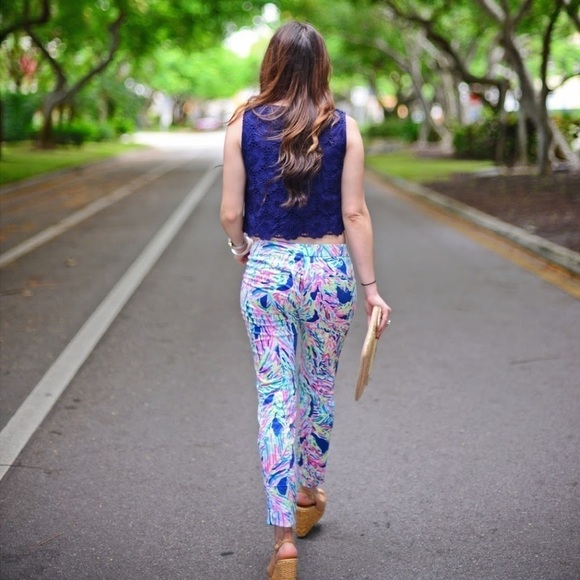 Lilly Pulitzer Colorful Ankle Pants - Picture 3 of 12